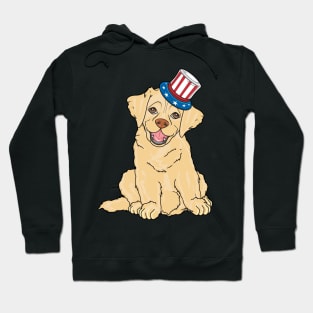 American Flag Labrador Retriever Dog Lover Hoodie